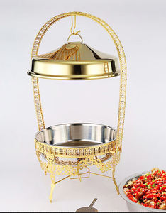 Modern 9L Stainless Steel 201 <b>Chafing</b> <b>Dish</b> <b>Set</b> Hot Water Circulation Energy Saving 50-70C Warming Holding Equipment - Product Image 2