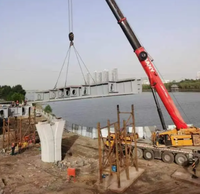Puente de Acero Prefabricado Resistente a la Corrosión, Estructura de Arco Metálico, Diseño Personalizado para Puente Peatonal