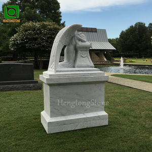 Estatua de Dama Llorona de Mármol Blanco de Alta Calidad a Tamaño Real para Decoración de Cementerios - Product Image 5