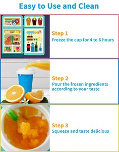 Máquina para Hacer Granizados de Gran Capacidad, Vaso Mágico para Smoothies Congelados Rápidamente, Máquina para Hacer Helados y Batidos Caseros, DIY para Niños y Familia - Product Image 6