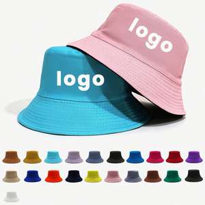 Sombrero de pescador Reversible a la moda, sombrero de pescador en blanco personalizado, logotipo bordado, patrón de impresión, etiqueta, gorra de cubo de algodón de Color sólido personalizada - Product Image 2