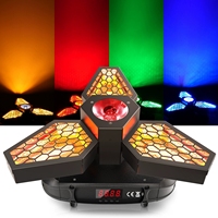 Mini projecteur LED rétro 150W en forme de feuille d'érable, faisceau RGBW doré COB DMX512 RDM, effet matriciel pour spectacle professionnel