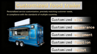 Remorques de restauration rapide électriques certifiées DOT SANSHELL RS450 2026, camions de cuisine mobiles, refroidisseur de snacks et bonbons en acier galvanisé