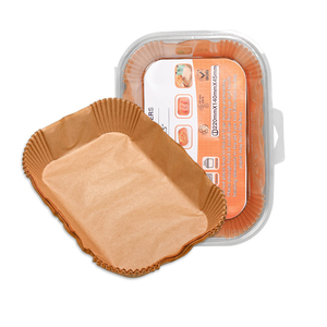 Hình chữ nhật 8.6 inch Nồi chiên không khí dùng một lần giấy da không dính nồi chiên không khí lót giấy nấu ăn 40gsm - Product Image 3