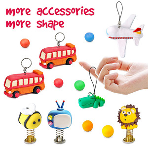 Bview Nghệ Thuật 36 Màu Sắc Không Khí Khô Siêu Ánh Sáng Ma Thuật Đất Sét Mềm Mại & Stretchy DIY Đúc Đất Sét Với Phụ Kiện - Product Image 2