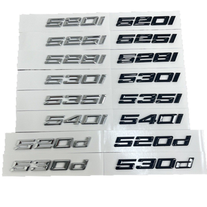 Adesivo Laterale <span class=keywords><strong>Nero</strong></span> Modificato per <span class=keywords><strong>BMW</strong></span> Serie 5, Etichetta Posteriore, Badge Trasferibile in ABS per Auto, Compatibile con 520i 525i 528i 530i 535i - Product Image 5