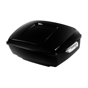 Baú Tour Pak King Size de 13,7 polegadas com encosto e rack, compatível com motocicletas Harley Touring Road Street Glide 2014-2023, ABS preto brilhante. - Product Image 6