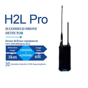 เครื่องตรวจจับโดรนแบบพกพา H2L Pro ระยะ 3 กม. 100MHz-6GHz เครื่องตรวจจับสัญญาณต่อต้านโดรนแบบพกพา อุปกรณ์ตรวจจับ UAV คลื่นความถี่เต็มย่าน - Product Image 1