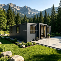 Maison préfabriquée pliable entièrement finie, 2 à 3 chambres, maison modulaire de luxe extensible, conteneur préfabriqué 20 pieds 40 pieds