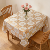 Nappe de table jetable en PVC florale imperméable de haute qualité, luxueuse, personnalisée, rectangulaire, moderne, pour la cuisine, la salle à manger, les événements, Noël