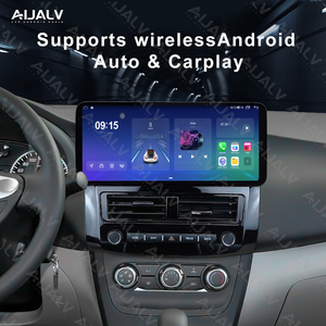 กรอบวิทยุติดรถยนต์ขนาด 12.3 นิ้ว สำหรับ Nissan Sylphy ปี 2012-2019 สีดำ UV <span class=keywords><strong>ช</strong></span>ุดติดตั้งแผงหน้าปัด DVD พร้อมอุปกรณ์ติดตั้ง - Product Image 4