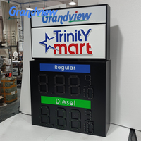 Letrero Digital LED para Gasolinera, Letrero Luminoso Personalizado para Precios de Gasolina, Tótem de Señalización Exterior para Precios de Gasolina