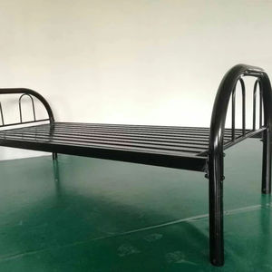 Exporter <span class=keywords><strong>un</strong></span> lit simple en acier avec matelas/tube rond en fer/meubles de chambre à coucher à usage intensif/<span class=keywords><strong>louer</strong></span> une maison pour les travailleurs - Product Image 1
