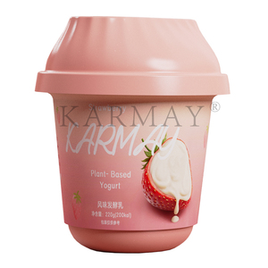 Custom Food Grade IML Printed 227ml Plastic Yogurt Oatmeal <b>Ice</b> <b>Cream</b> <b>Cup</b> Tub Packaging Containers Spoon - Product Image 2