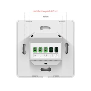RSH Tuya WiFi EU Standard Smart <strong>Switch</strong> <strong>Push</strong> <strong>Button</strong> Interruptor Smart Home Light <strong>Switches</strong> 1/<strong>2</strong>/3 Gang 1 <strong>Way</strong> Smart Scene Panel - Product Image 4