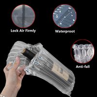 Sacs de protection transparents personnalisés, emballage gonflable, film à bulles, coussins d'air gonflables pour bouteilles de vin, fruits, verres