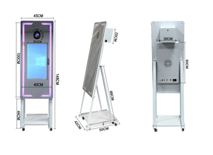 Cabina Fotografica a Specchio con Schermo Touch, Photobooth Magico con Fotocamera e Stampante per Matrimoni e Feste - Product Image 3