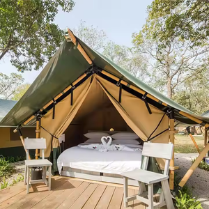 Tenda Safari Lodge di lusso impermeabile all'aperto per hotel e <span class=keywords><strong>resort</strong></span> <span class=keywords><strong>Glamping</strong></span> a doppio strato con pali in fibra di vetro e fibra di carbonio - Product Image 2