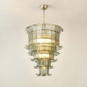 Simig Lighting <span class=keywords><strong>Lustre</strong></span> moderne en feuille de <span class=keywords><strong>palmier</strong></span> de Murano au design italien dans une suspension en cristal de verre de Murano pour chambre à coucher - Product Image 3