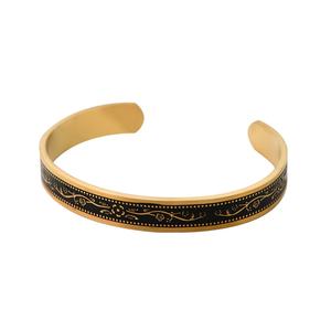 Ensemble de bijoux en acier inoxydable, fabrication sur mesure, bracelets à fermoir, bracelets pour hommes et femmes, bijoux classiques, cadeau plaqué or - Product Image 5