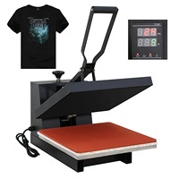 Nouvelle presse à chaud par sublimation Hybons à succès, 38x38cm, 1200W, 110/220V, pour t-shirts et assiettes