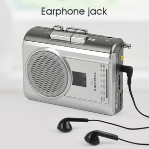 Radio cassette vintage portable de style rétro avec haut-parleur intégré AM/FM, lecteur et enregistreur de cassettes, vente directe d'usine - Product Image 5