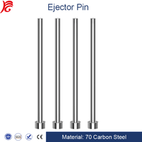 Pasador Expulsor Recto DIN 1530 de Acero al Carbono 70, 4mm 4.5mm 5mm 5.5mm HRC50~54, Componentes para Moldes de Plástico