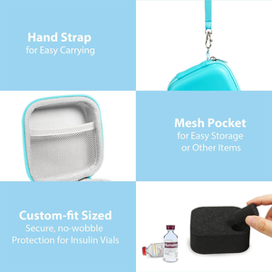 Étui de transport pour insuline, support de réfrigérateur, sans accumulateur de froid, pour réfrigérateur à insuline et peptides - Product Image 4