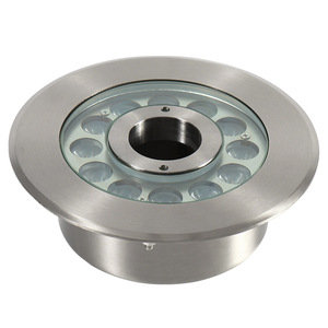 Projecteur LED rond en acier inoxydable pour fontaine, étanche IP68, blanc neutre 4100K, DC 12V, Ra80, garantie 3 ans pour installations aquatiques - Product Image 2