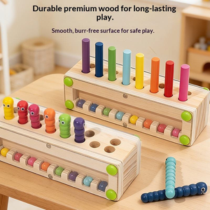 Jeu de mémoire pour les jeunes enfants, jeu d'association de couleurs, jeu de société familial amusant, jouet <span class=keywords><strong>en</strong></span> bois - Product Image 4