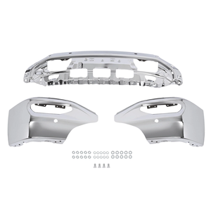 <strong>Chrome</strong> Front Bumper Cover Face <strong>Bar</strong> W/Sensor Holes for GMC Sierra 1500 2016-2018 - Product Image 2