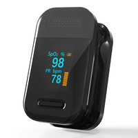 Oxymètre de pouls portable numérique OLED médical électrique Yonker Healthcare avec mesure du taux d'oxygène (SpO2) et de la fréquence cardiaque, certifié CE, 2 piles AAA