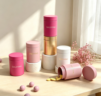 Bouteille de complément alimentaire en verre mat violet sans BPA, 1 oz-18 oz, logo personnalisé, pots d'emballage pharmaceutique mats pour pilules