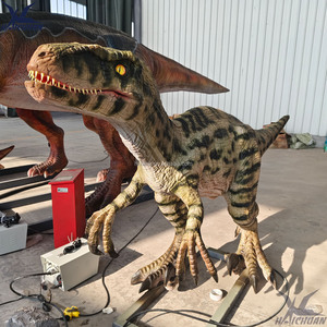 Robot realista con control remoto, estatua de <span class=keywords><strong>Velociraptor</strong></span>, tamaño de Parque Jurásico para exposición de dinosaurios - Product Image 1