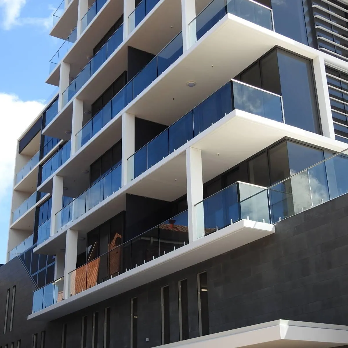 Balcony Frameless Balustrade 316 Stainless Steel Glass Pool Fence