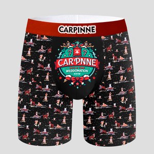 Calzoncillos bóxer de algodón con estampado de pierna larga para hombre adulto, bolsa grande de marca, diseño divertido - Product Image 1