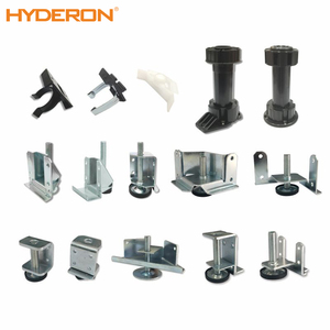 Stainless Steel Rubber <strong>Base</strong> Kitchen Furniture Cabinet Heavy Duty Adjustable Leveling Metal Leveler Leg Feet - Product Image 2