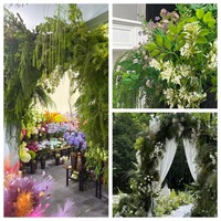 Plantes vertes artificielles en plastique sur le thème de la forêt pour décorations de mariage intérieures/extérieures, verdure artificielle Turtle-Back pour aquascaping
