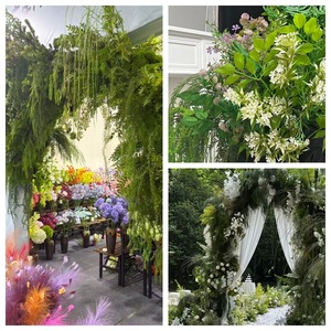 ต้นไม้ประดิษฐ์ธีมป่าไม้สีเขียวสำหรับงานแต่งงานและการตกแต่งภายนอกอาคาร ต้นไม้ประดิษฐ์รูปทรงหลังเต่าและอุปกรณ์จัดสวนน้ำ - Product Image 2