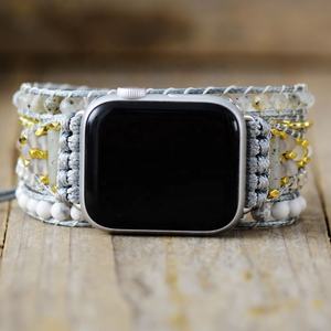 สายนาฬิกาหินแท้ Lapis Lazuli สำหรับ <span class=keywords><strong>Apple</strong></span> Series 8 7 6 41มม. 45มม. - Product Image 4
