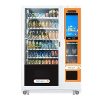 Distributeur automatique de boissons en métal grande capacité 24h/24 et 7j/7 en libre-service avec paiement sans espèces et compresseur – Vente en gros