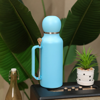 Everich Personnalisable Logo Print Blue round Thermal Ball Pot Sans BPA Garde les boissons chaudes et froides pendant 24 heures