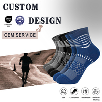 Chaussettes de compression pour chevilles, pour femmes et hommes, soulagement de la fasciite plantaire, chaussettes de course rembourrées pour le sport