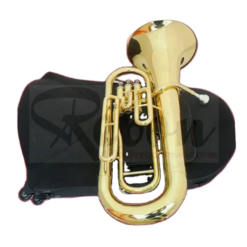 Weifang Rebon Bb key Bas tuba met soft case