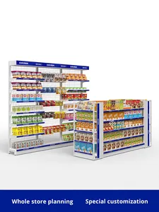 Hong <span class=keywords><strong>Department</strong></span> <span class=keywords><strong>Store</strong></span> New Blue Snack Display <span class=keywords><strong>Rack</strong></span> Convenience <span class=keywords><strong>Store</strong></span> Island Shelf en Lawson Meiyijia Style Supermercado <span class=keywords><strong>Steel</strong></span> <span class=keywords><strong>Rack</strong></span> - Product Image 3