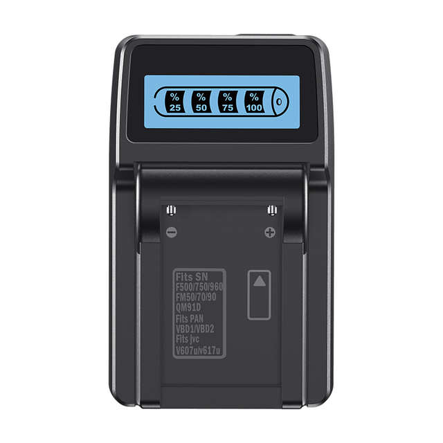 LCD Display Single Channel MAMEN Rechargeable Camera Battery Charger NP-F990 NP-F970 F750 F550 F960 NP-FM50 FM70 Black 4.8V 1.5A