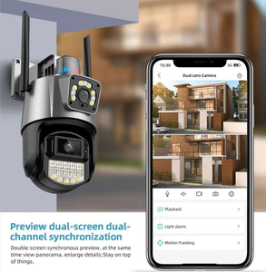 Telecamera Wireless WiFi Esterna Impermeabile SC08 1080P con Visione Notturna e Rilevamento Movimento, Doppia Visuale per Casa e Esterni - Product Image 4