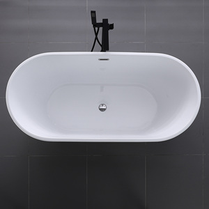 חופשי עומד 1.5 מ '/1.7 מ' ג 'קוזי ספא אקרילי לבן עם overflow ג' קוזי פנימי לשימוש חדר אמבטיה/מלון - Product Image 6