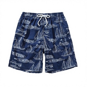 Wholesale High Street <b>Mens</b> Swim <b>Trunks</b> Elastic Waist Mid Woven Quick Dry with Mesh Lining for Beach - Product Image 3