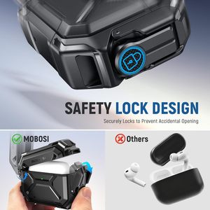 Étui MOBOSI pour Pro 3 [TPU et polycarbonate étanches IP68, compatible <span class=keywords><strong>MagSafe</strong></span>, verrouillage sécurisé et porte-clés] Noir - Product Image 4